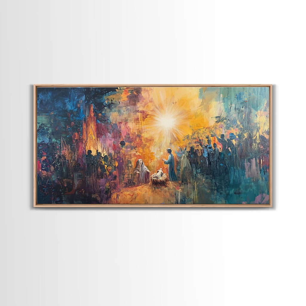 Nativity Painting Canvas Print
