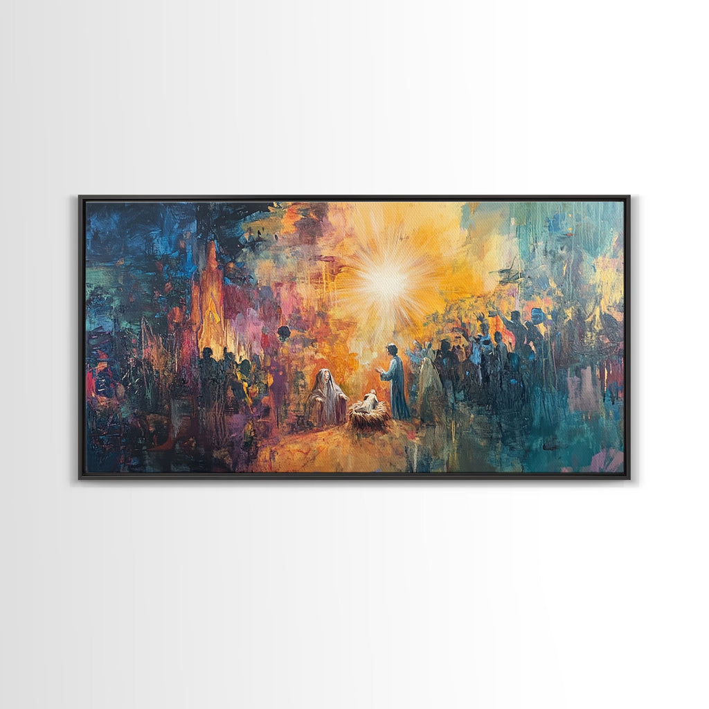 Nativity Painting Canvas Print