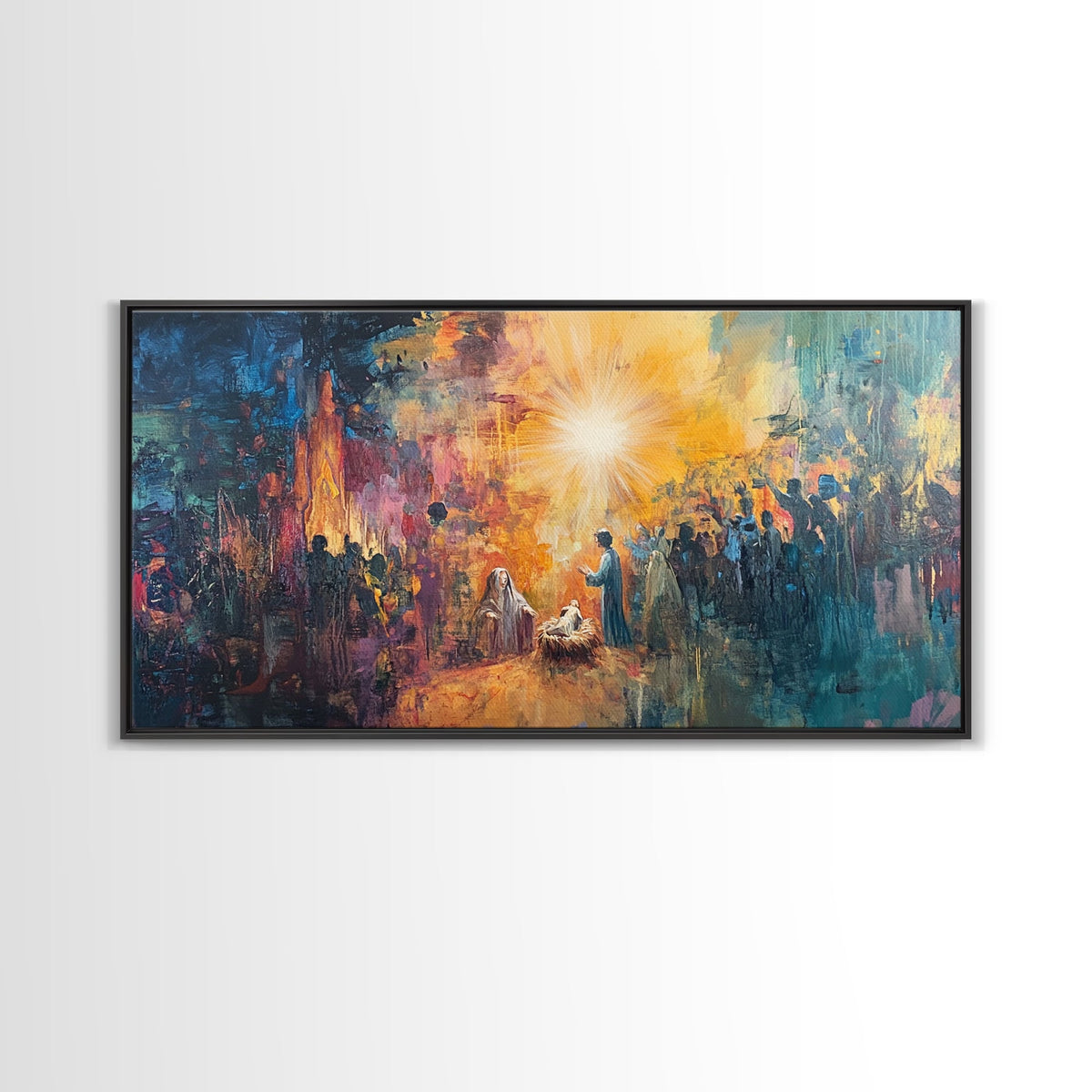Nativity Painting Canvas Print