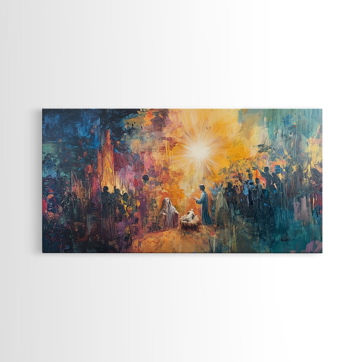 Nativity Painting Canvas Print