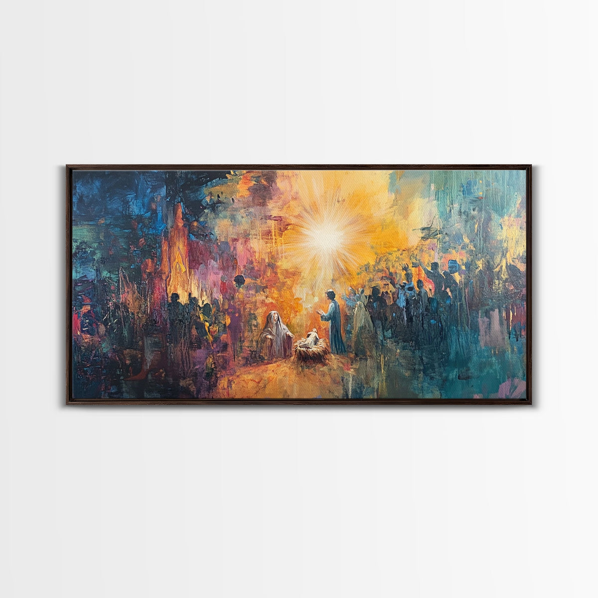 Nativity Painting Canvas Print