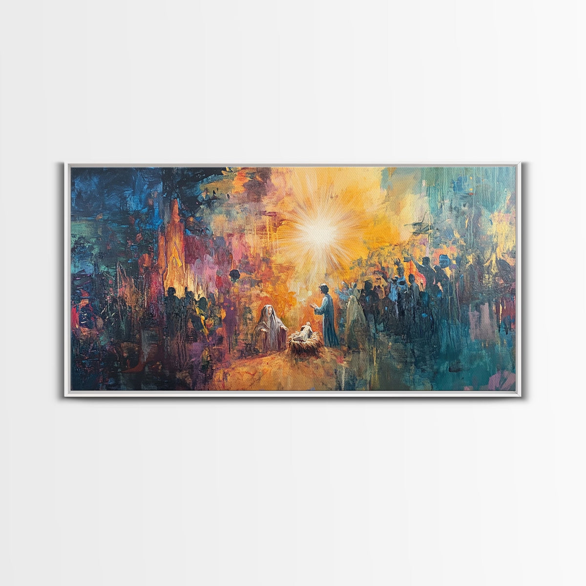 Nativity Painting Canvas Print