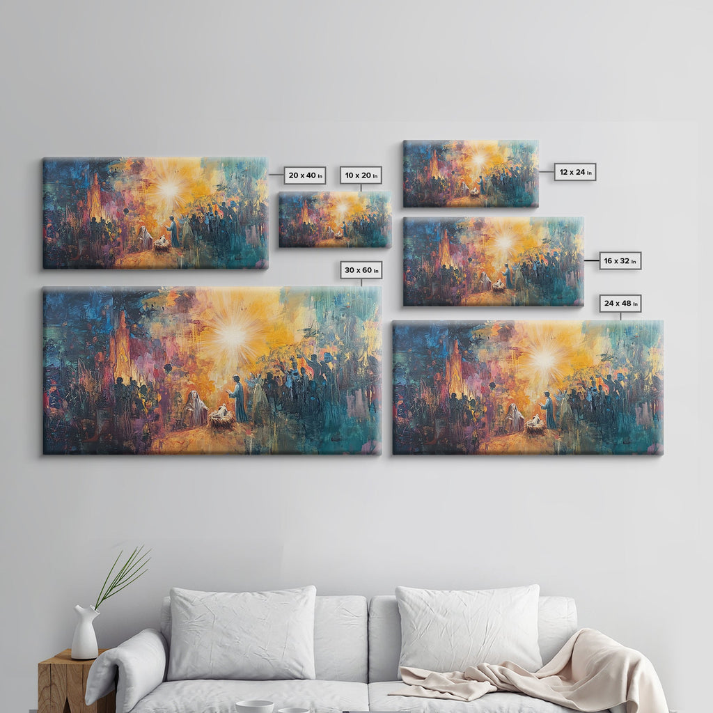 Nativity Painting Canvas Print