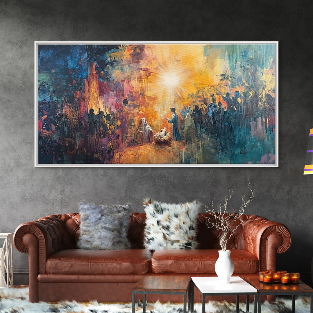 Nativity Painting Canvas Print