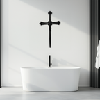 Christian Barbed Wire Cross Metal Wall Art – Religious Rustic Home Decor- KAF553