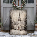 Vintage Church Christmas Wall Art