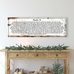 Psalm 91: He Is My Refuge – Rustic Christian Wall Art