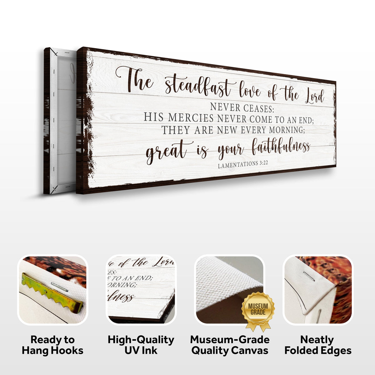 The Steadfast Love Of The Lord Lamentations 3:22-23 Faith Sign