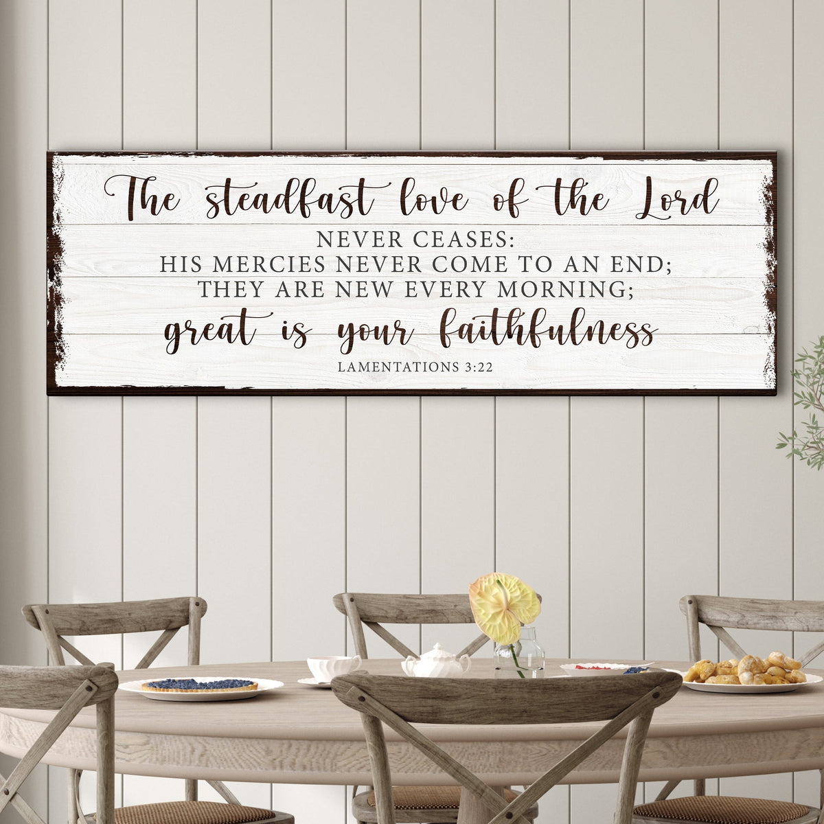 The Steadfast Love Of The Lord Lamentations 3:22-23 Faith Sign
