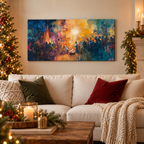 Nativity Painting Canvas Print